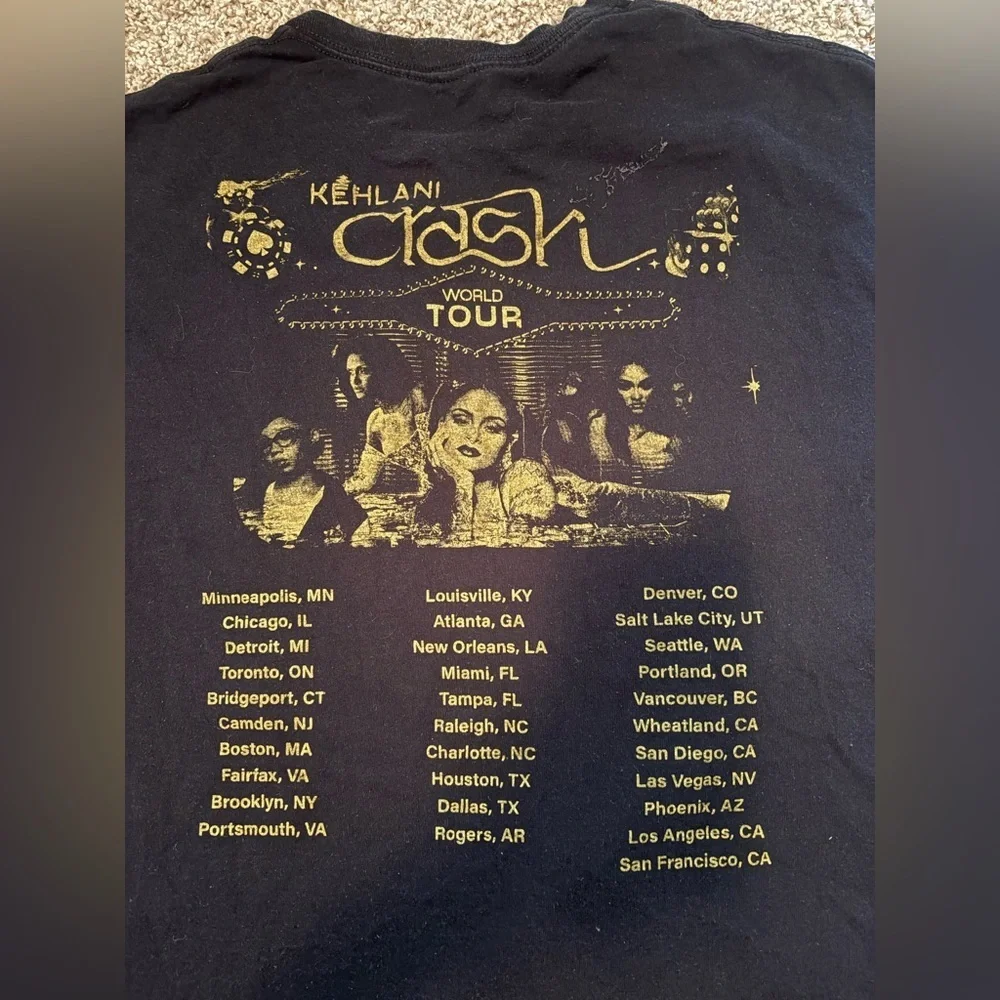 Kehlani “Crash” Tour Graphic T-Shirt –Size XL - Picture 6 of 6